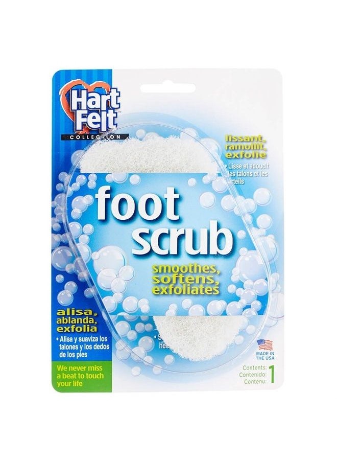 HartFelt - Foot Scrub, Foot Sponge Exfoliator Skin Care Sponges for Men and Women, Made in USA, Callus and Dead Skin Remover for Heel, Toes, and Entire Foot, Skin Care Tools for Feet, 30 Count, White - Image 1