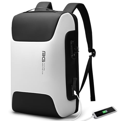BANGE Business Laptop Backpack Fits 15.6 Inch Notebook, Anti Theft Work Backpack with USB Charging Port for Office Work Airplane Business Travel… - Image 1