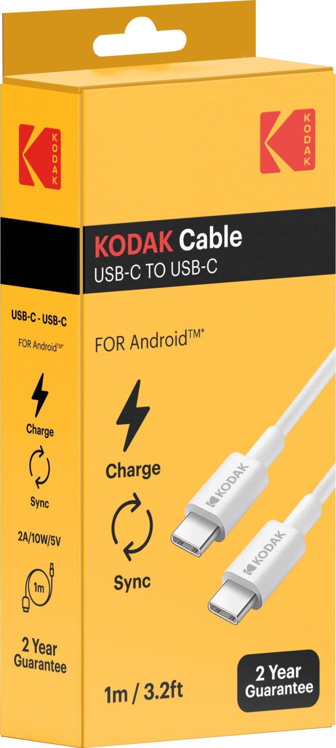 Kodak Type C to Type C Cable for Android - 1.0 Meter 