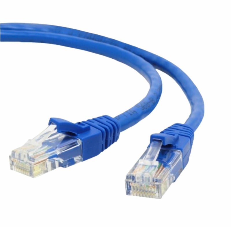 Technotech Cat6 Ethernet Lan Patch Cable 20 Meter | High Speed 10 Gbps | Bandwidth 550Mhz | Gold-Plated RJ45 - Blue - Image 3