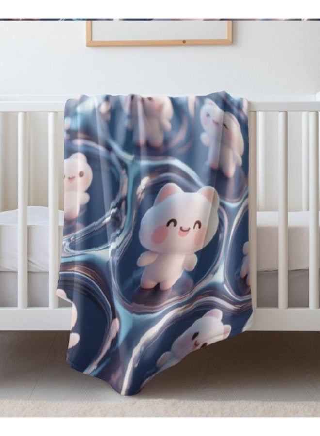 general Baby and children's cartoon flannel thin blanket (warm and comfortable, suitable for sleep, game use) 70cm*100cm - Image 5