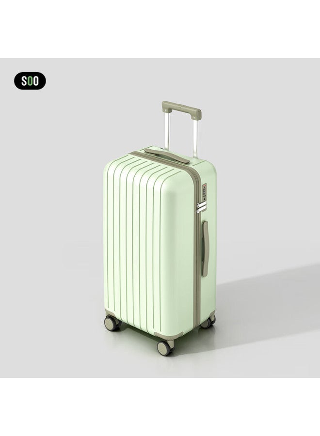 Soo Luggage, Stylish Multifunctional Cup Holder, Trolley Case, Travel Suitcase, Password Lock, For Men And Women, 26 Inches, Avocado Green - Image 1