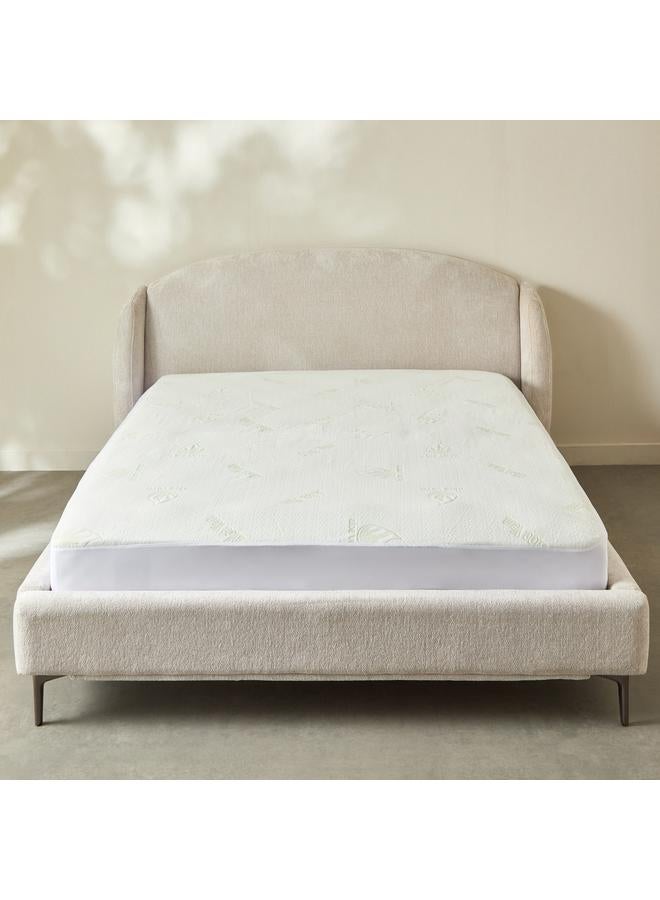 Home Box Aloe Vera Waterproof Queen Mattress Protector - 150x200+33 cm  - Image 2