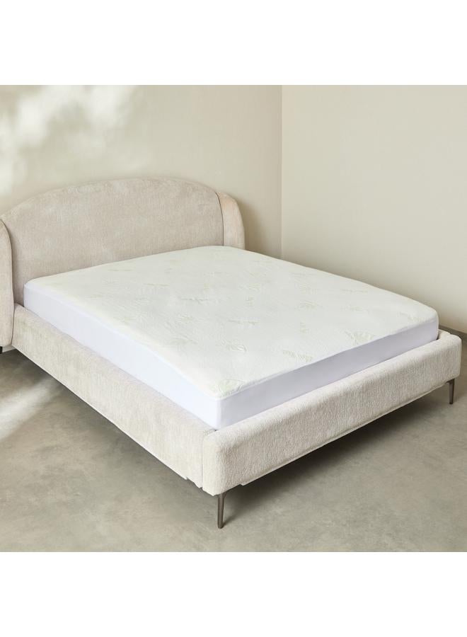 Home Box Aloe Vera Waterproof Queen Mattress Protector - 150x200+33 cm  - Image 1