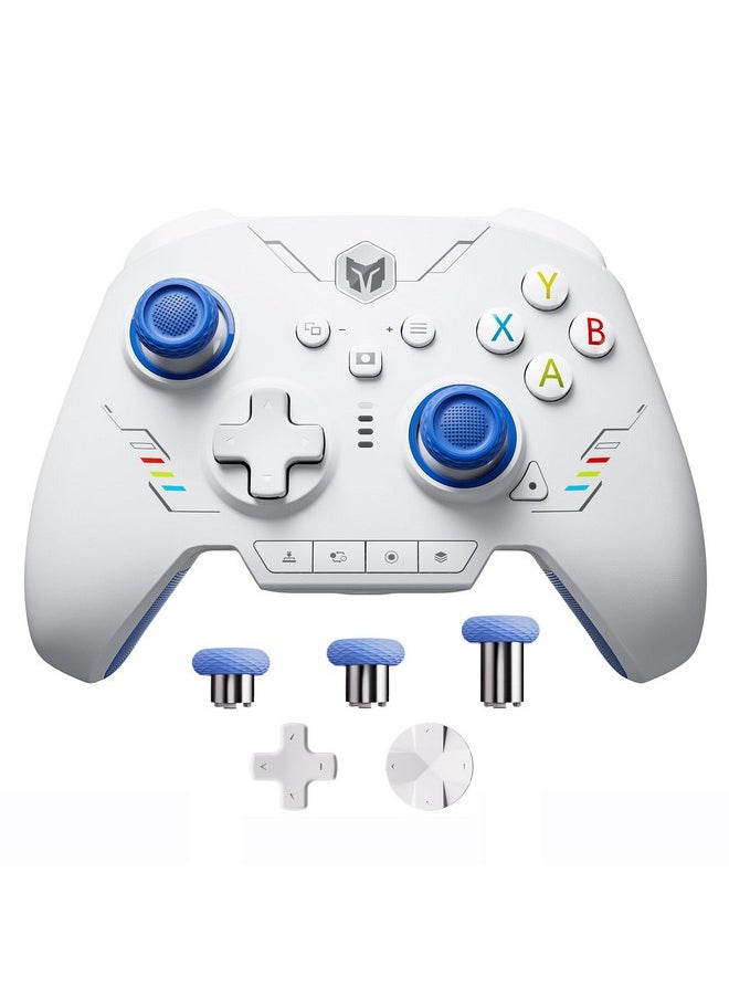 Pc Controllers, Bigbig Won Rainbow 2 Se Wireless Controllers Motion Control, Hall Effect Trigger, 12 Bit Adc, 3 Sets Of Joysticks, 4 Way&8 Way D Pad, Pc App Controller For Switch/Pc/Android/Ios