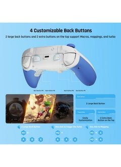 BLACK SHARK Pc Controllers, Bigbig Won Rainbow 2 Se Wireless Controllers Motion Control, Hall Effect Trigger, 12 Bit Adc, 3 Sets Of Joysticks, 4 Way&8 Way D Pad, Pc App Controller For Switch/Pc/Android/Ios  - Image 4