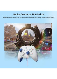 BLACK SHARK Pc Controllers, Bigbig Won Rainbow 2 Se Wireless Controllers Motion Control, Hall Effect Trigger, 12 Bit Adc, 3 Sets Of Joysticks, 4 Way&8 Way D Pad, Pc App Controller For Switch/Pc/Android/Ios  - Image 3