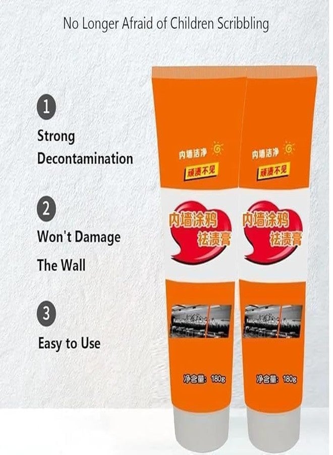 LETURE® Wall Stain Remover | Multifunctional Wall Scratch And Stain Remover cleaning Cream | Kids Drawing Removing cream | (Pack Of 1) - Image 4