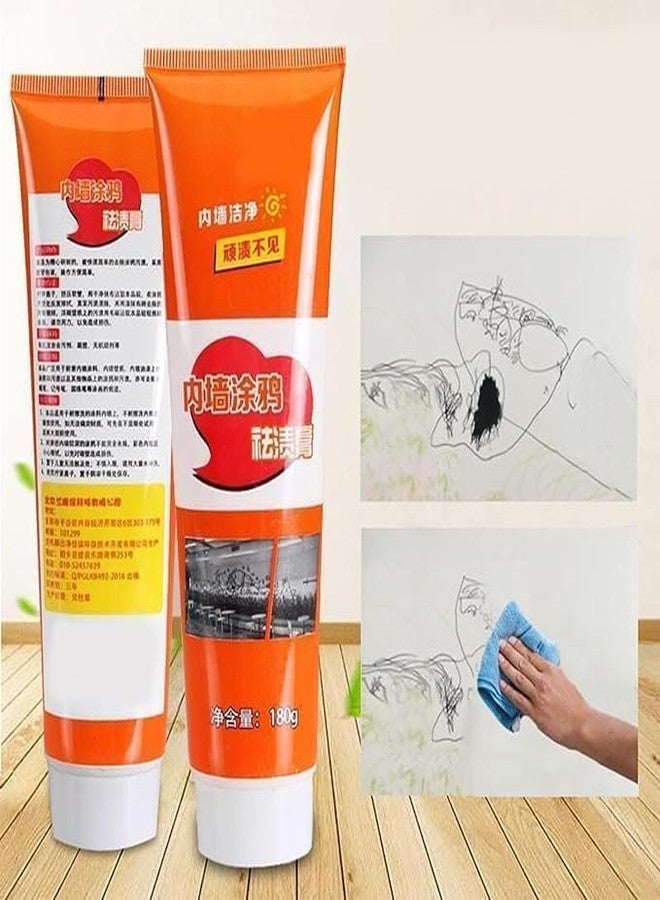 LETURE® Wall Stain Remover | Multifunctional Wall Scratch And Stain Remover cleaning Cream | Kids Drawing Removing cream | (Pack Of 1) - Image 5