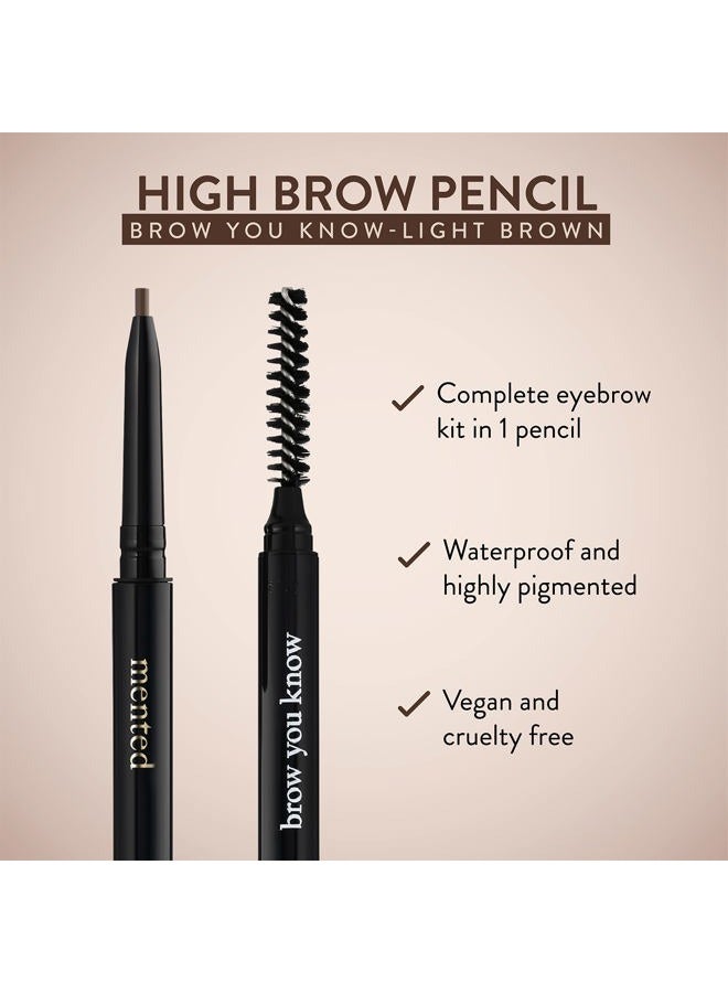 Mented Waterproof Eyebrow Pen with Brush, Brow Pencil & Lash Spoolies for Eyelash Extensions, Eye Brow Pencils for Women, Eyelash Brush & Spoolie Combo, Eyebrow Makeup Tool Set, Brow You Know (Light Brown) - Image 5