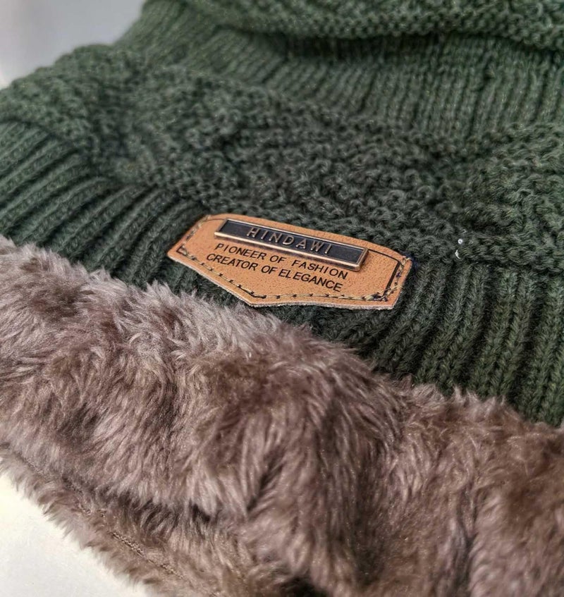 HINDAWI Winter Beanie Hat for Boys Girls (5-14 Years) Slouchy Beanie Windproof Warm Knit Kids Skull Cap - Image 4
