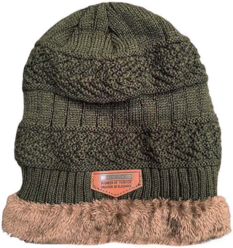 HINDAWI Winter Beanie Hat for Boys Girls (5-14 Years) Slouchy Beanie Windproof Warm Knit Kids Skull Cap - Image 2