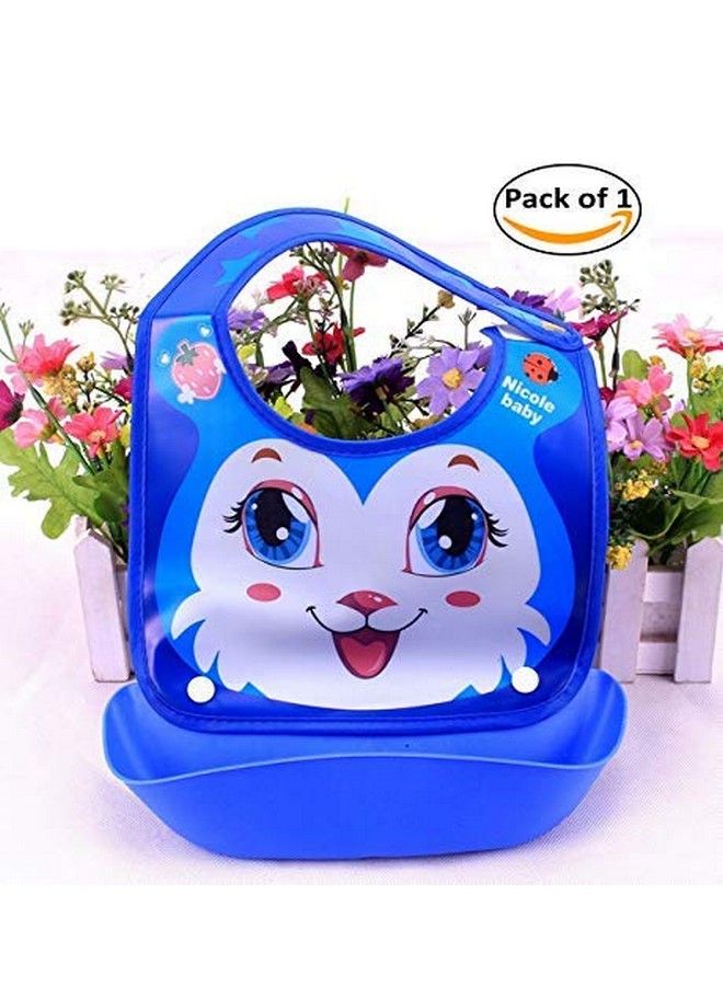 FOK 1 Pc Plastic Waterproof Stylish Roll Up Food Catcher Baby Bibrandom Color - Image 3