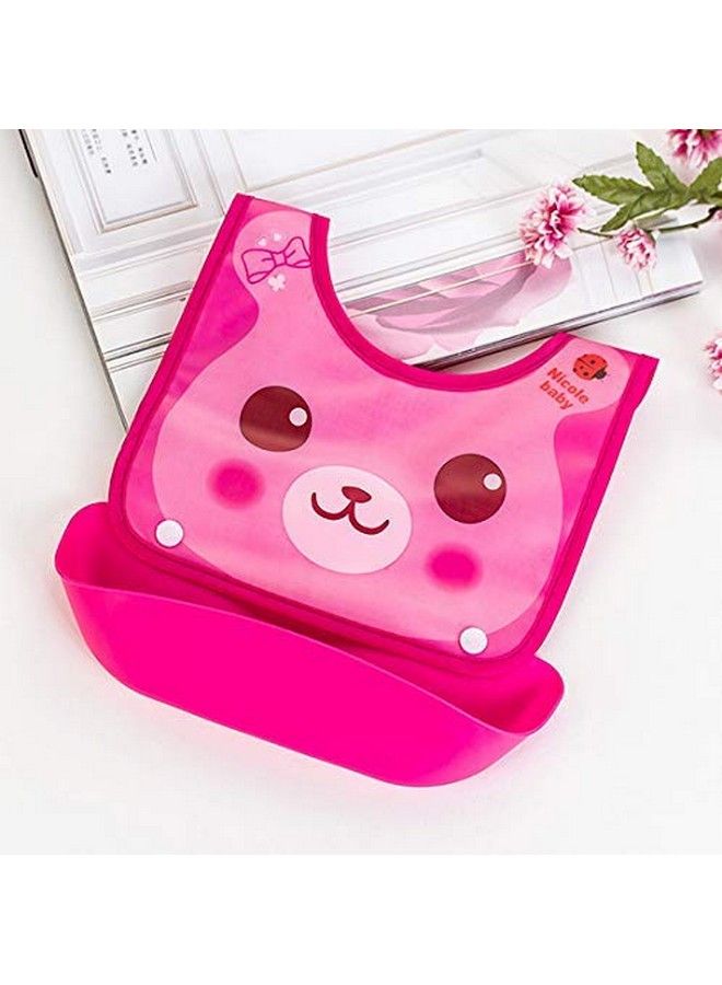 FOK 1 Pc Plastic Waterproof Stylish Roll Up Food Catcher Baby Bibrandom Color - Image 2