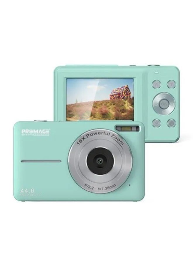 PROMAGE PROMAGE PC100 Digital Camera 44MP – Green, 1080p Video, 2.4″ LCD Screen, 16X Zoom, USB Rechargeable, with SOLIBAG Carry Case  - Image 2