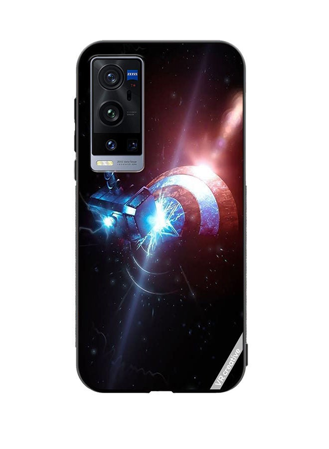 VR CREATIVE غطاء حماية لهاتف Vivo X60 Pro Plus بتصميم مارفل متعدد الألوان - Image 1