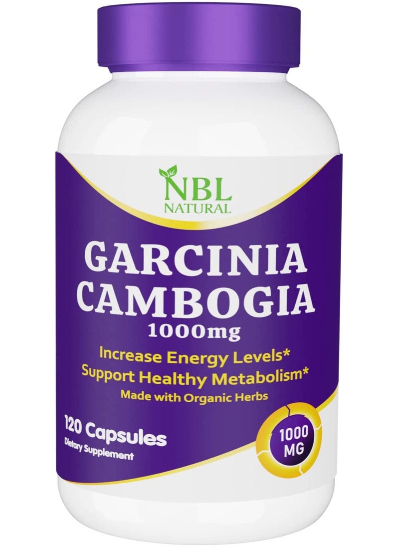 NBL Natural Garcinia Cambogia Extract 1000 mg 120 Capsules 120 Capsules (1000mg)  - Image 1