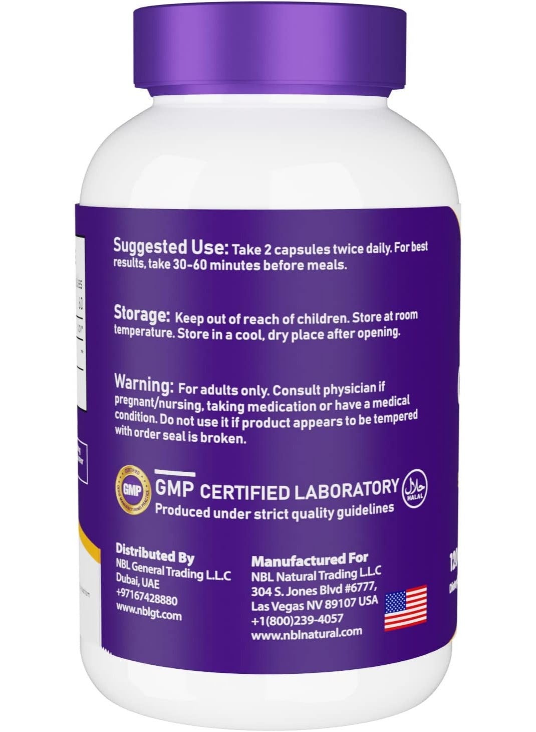 Nbl Natural Garcinia Cambogia Extract 1000Mg Capsules 120'S