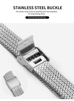 O Ozone Slim Metal Straps For Apple Watch Series 10 9 8 7 6 5 4 SE, 38/40/41/42mm Thin Narrow Stainless Steel Mesh Milanese Strap -Rose Gold  - Image 5