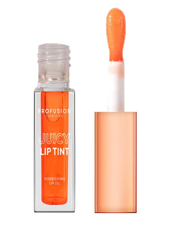 PROFUSION COSMETICS Juicy Lip Tint Nourishing Lip Oil - Curious Coral | FreeSize - Image 4