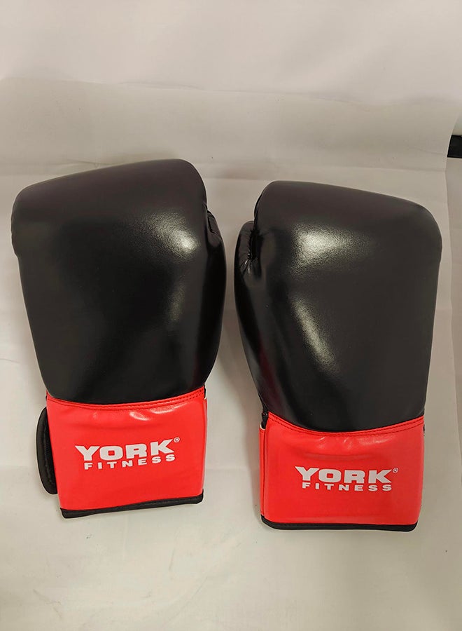 York Boxing Gloves Blk/Red 10 Oz Bq2430 @ Fs - Image 1