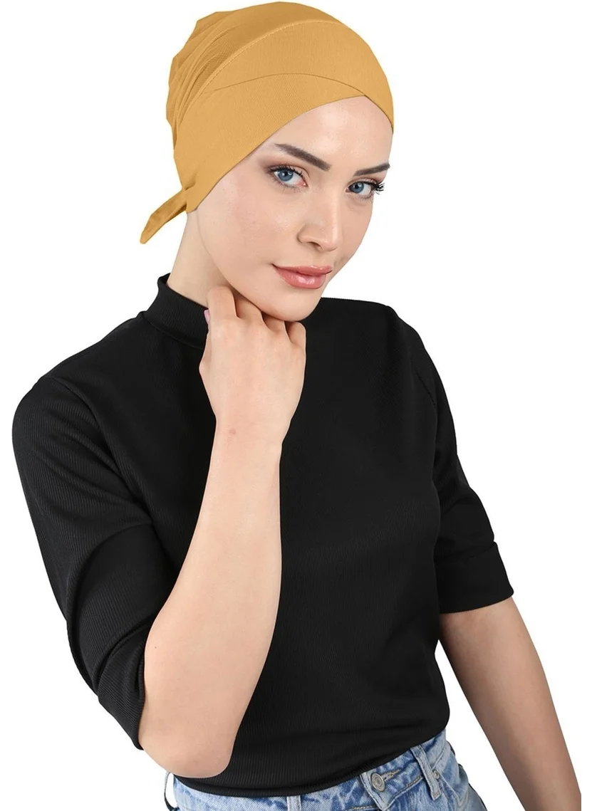 Ecardin Clima Fit Cross Bonnet - St 258 Mustard