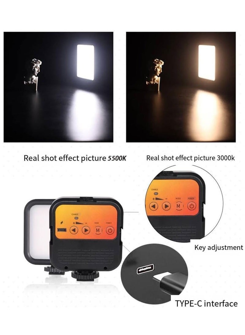 Fill LED Video Light, Rechargeable 1800mAh Video Conference Lighting Kit Dimmable Camera Light Portable Photo Lite with Desktop Tripod LED Fill Lamp for Live Broadcast Photography - Image 2