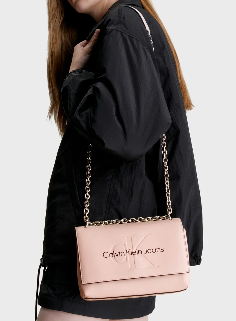 Calvin Klein Jeans Sculpted Ew Flap Over Crossbody