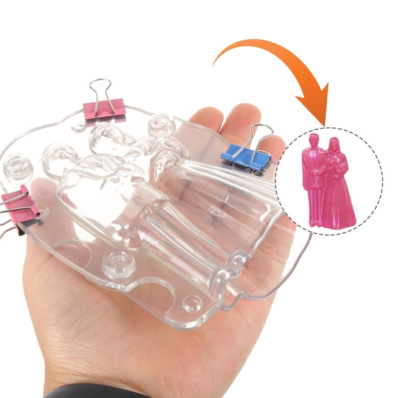 Wedding Cake Chocolate Mold Set Kitchen DIY Candy Jelly Making Tools - Image 5