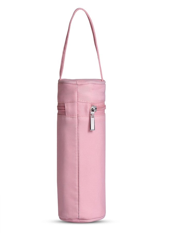 HAMSTER London Alba Bottle Covers, Soft Baby Feeding Bottle Cover with Easy to Hold Strap for 120ml to 150ml Bottles (Pink) - Image 4