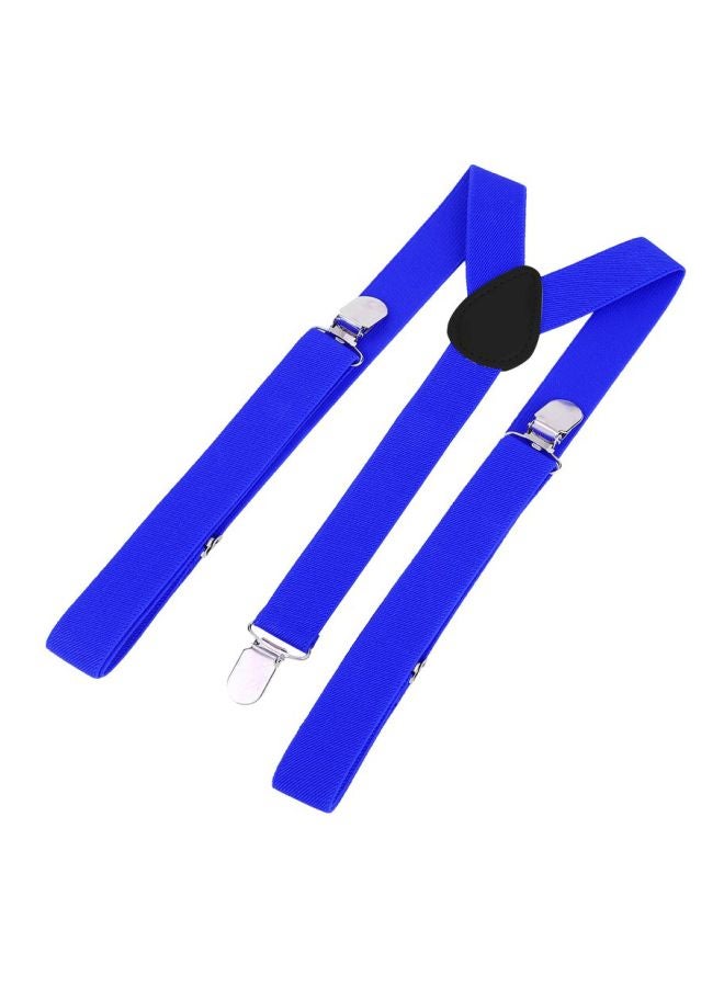 3-Clip Y Shape Elastic Suspenders Blue - Image 2