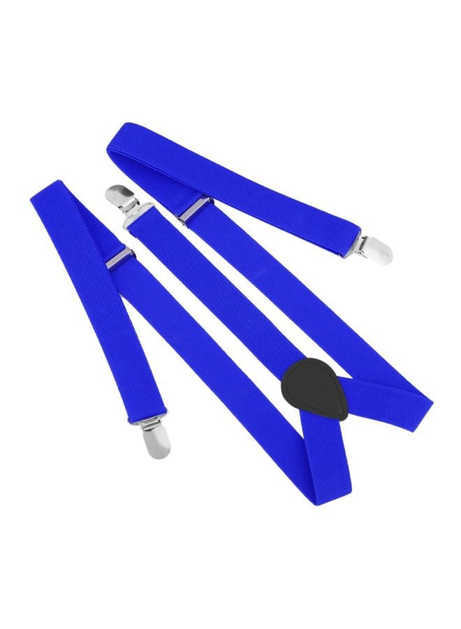 3-Clip Y Shape Elastic Suspenders Blue - Image 4