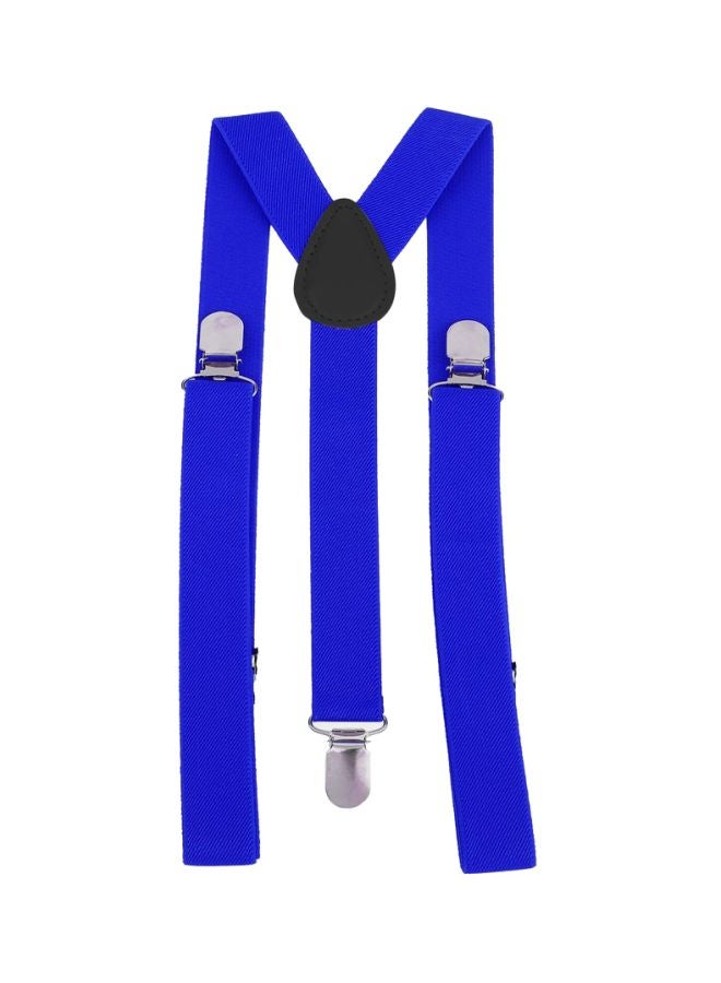 3-Clip Y Shape Elastic Suspenders Blue - Image 1