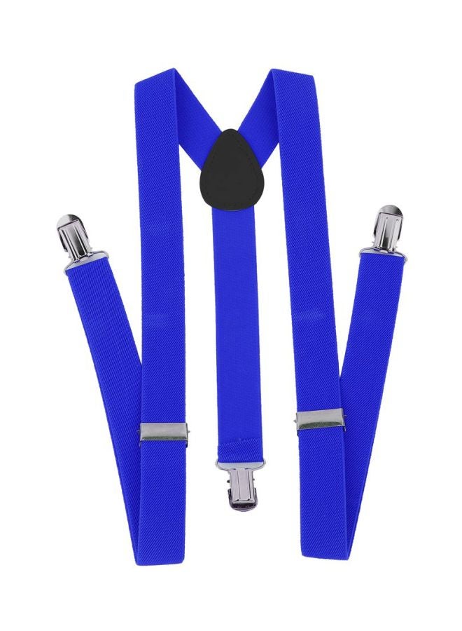 3-Clip Y Shape Elastic Suspenders Blue - Image 3