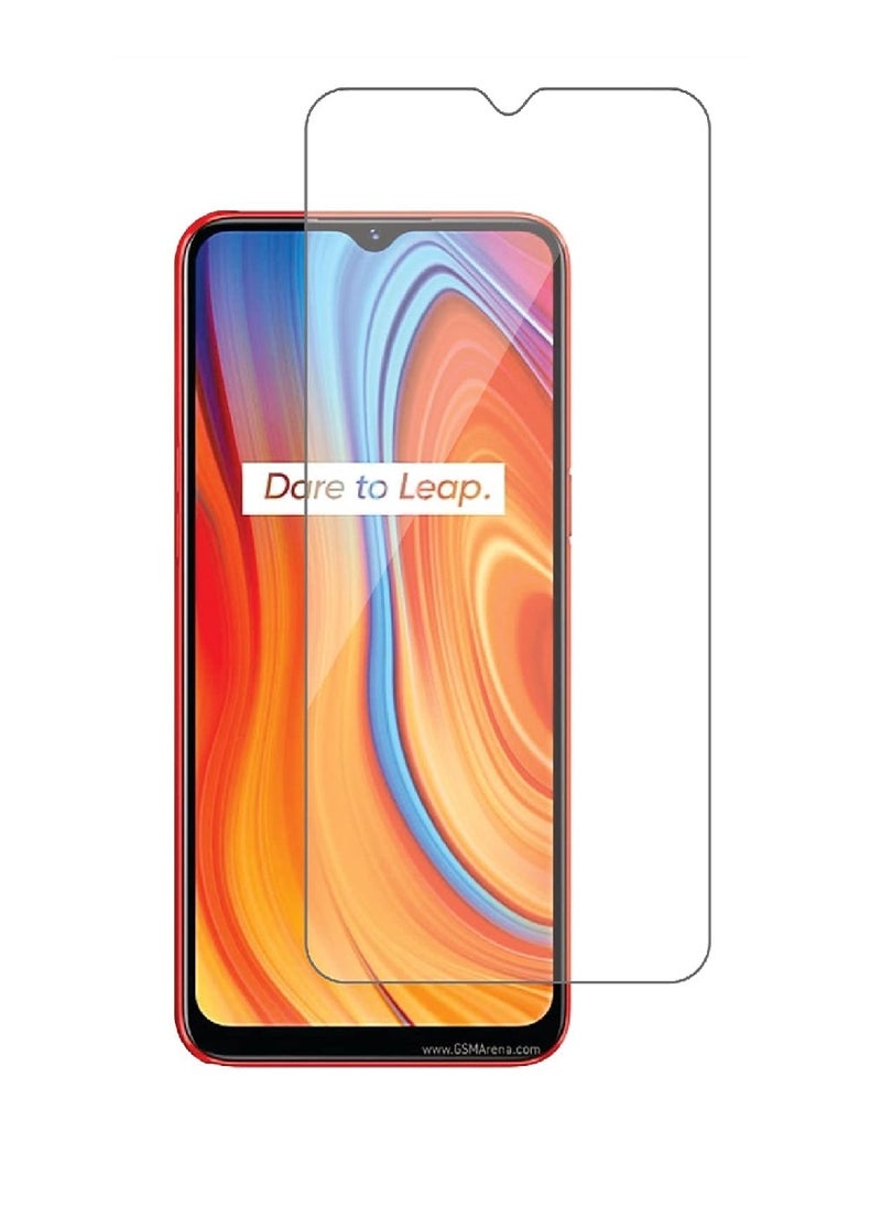 Super Tempered Glass Screen Protector Clear Designed For Realme C3  Full Screen Coverage And Bubble Free  - Image 1