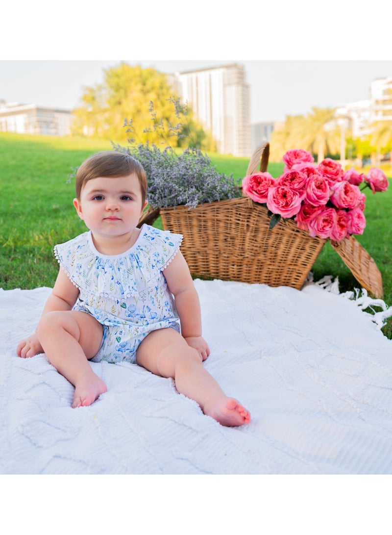 Petite Lamb Sweet Pea Baby Romper - Image 1