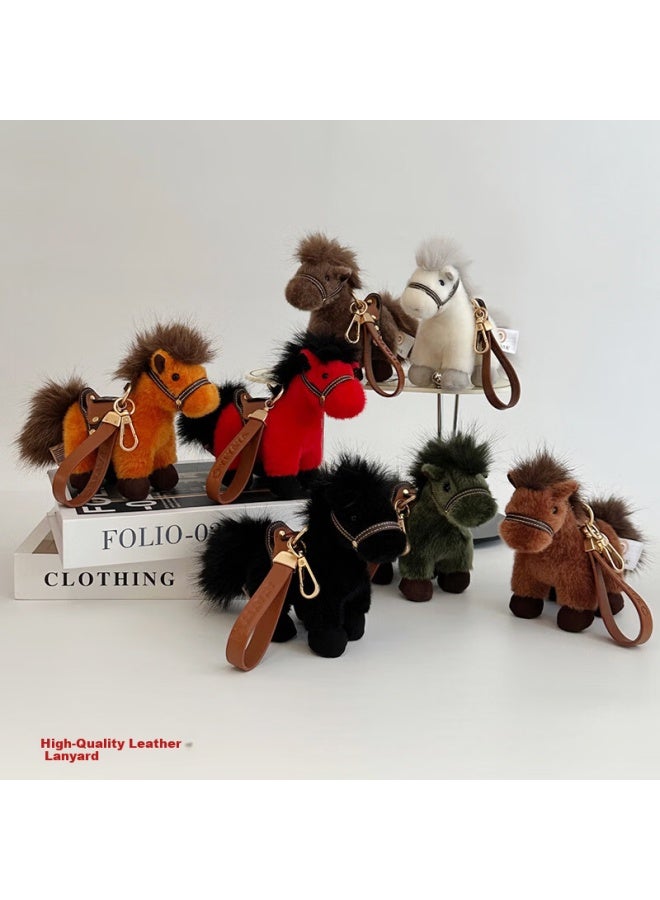 Weltston Year Of The Horse Mascot Plush Toy Zodiac Horse Doll New Year Gift Keychain - Image 3