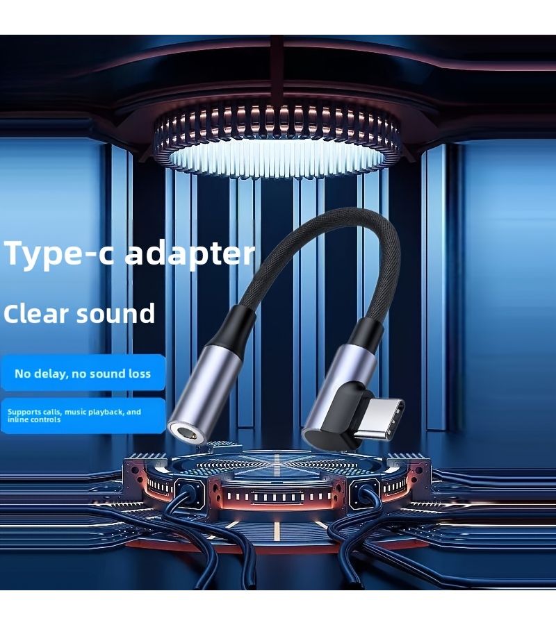 Game Audio Adapter Type C To 3 5 Mm Converter For Headphones Charging Music And Calls Grey 4 72 Inch - Image 5