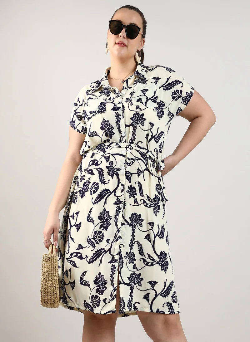 انستافاب بلس Dendritic Print Dress
