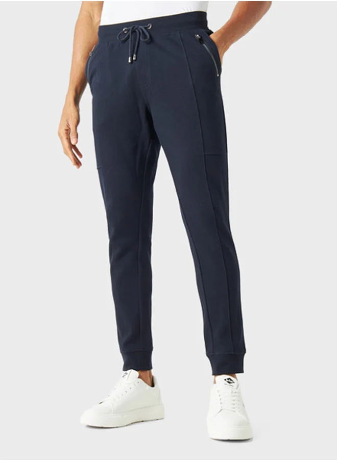 Iconic Drawstring Pocket Detal   Sweatpants