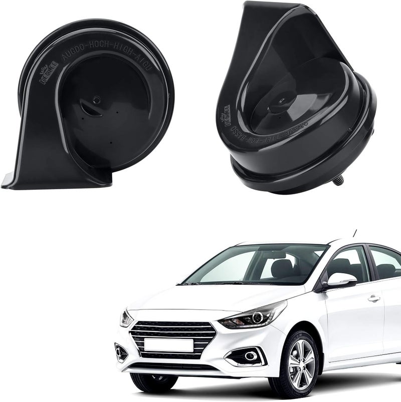 SEINECA Car Horn Compatible with Hyundai horn,12V Waterproof Snail horn 110-125db High/Low Tune(With Two Pairs of Plug) - Image 2