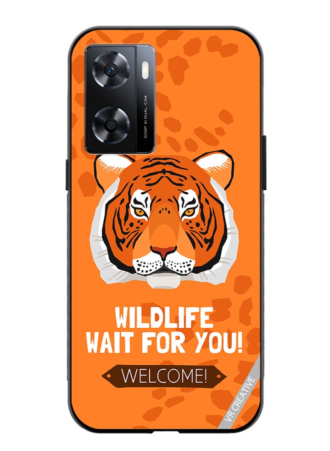 VR CREATIVE Protective Case Cover For Oppo A57/A77s Tiger For You Design Multicolour - Image 1