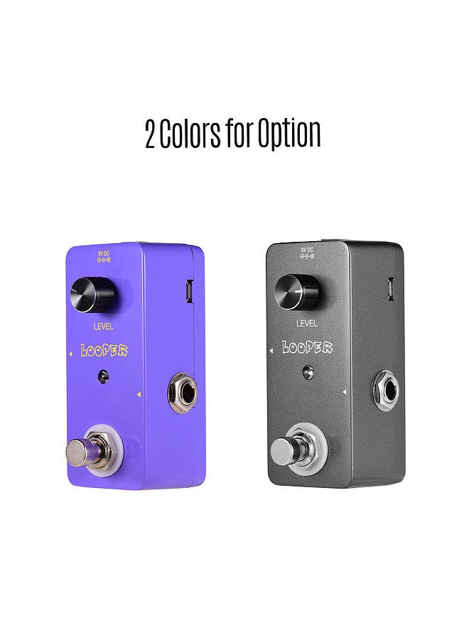 Generic - Mini Looper Effect Pedal Guitar Loopers Bass Loop Pedal Ullimited Overdubs 5 Minutes Looping Time with USB Interface - Image 1