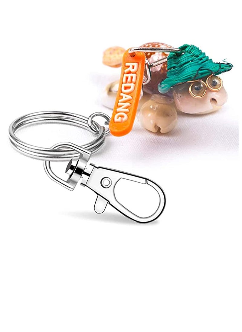 Excefore - 100 Pcs Swivel Snap Hook and Key Rings with Chain and Jump Rings for Keychain Lanyard DIY Jewelry Crafts Accessories (50 Pcs Lanyard Snap Hooks + 50 Pcs Keychain Rings with Jump Rings) - Image 1