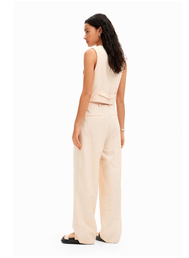 DESIGUAL Tailored floral trousers  - Image 5