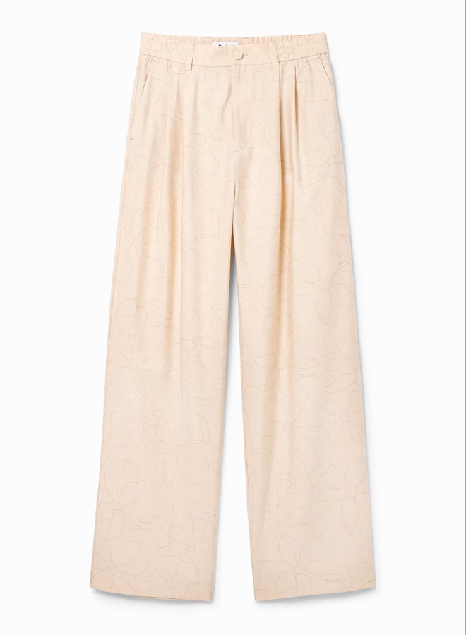 DESIGUAL Tailored floral trousers  - Image 1