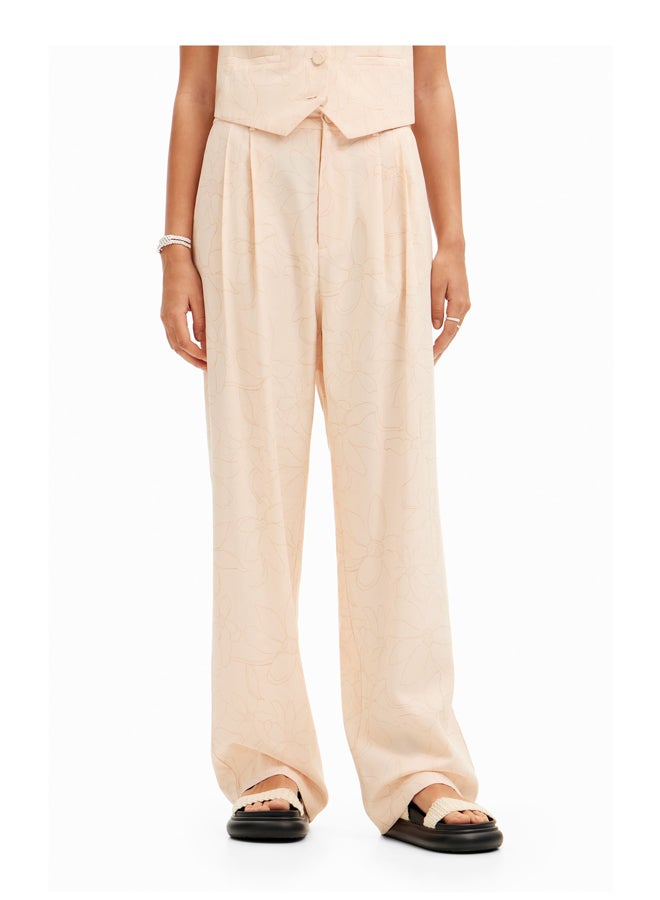 DESIGUAL Tailored floral trousers  - Image 3
