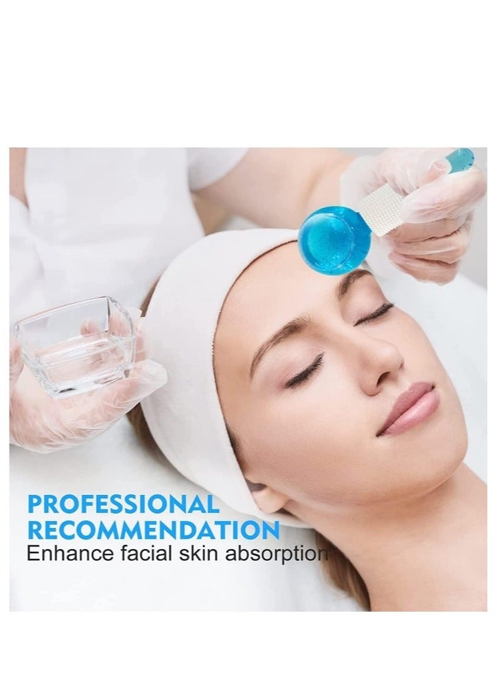 OASIS-TH 2 Pieces Facial Roller Cold Skin Massager Crystal Glass Ball for Redness Soothing Face Wrinkle Remover Beauty Care Tool - Image 4