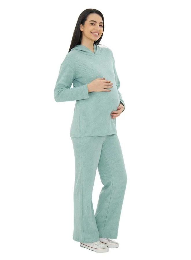 LuvmaBelly - MYRA9610 - Knitted Maternity Bottom and Top Set.