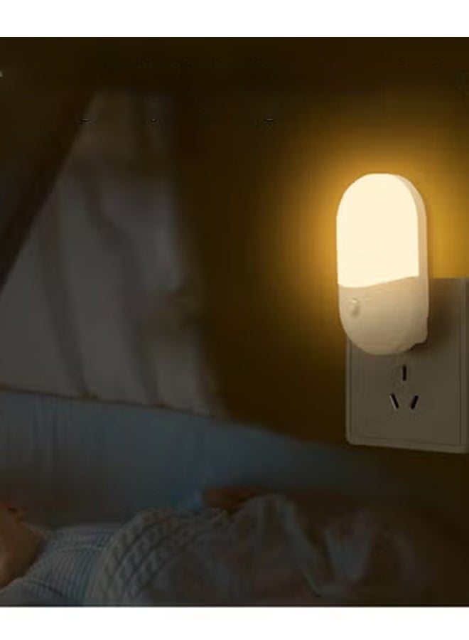 LED Night Lights Plug into Wall, [2 Pack] LED Dimmable Night Light with Light Sensors, 30/60LM Adjustable Brightness Nightlights, Soft White 3000K Automatic Night Light for Kid, Hallway - Image 5